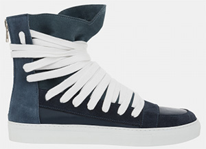 Kris Van Assche Blue Multilaces Men's Sneakers: €500.