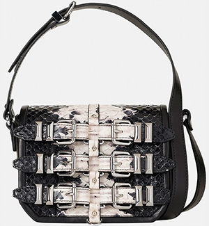 The Kooples Minibox Bag in Embossed Python Style Leather: £325.
