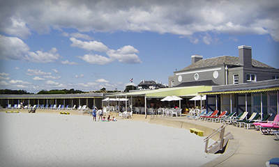 Bailey's Beach, 34 Ocean Avenue (officially named and owned by the Spouting Rock Beach Association) is an elite private beach and club in Newport.