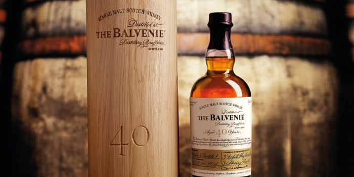 Balvenie Speyside single malt Scotch whisky.