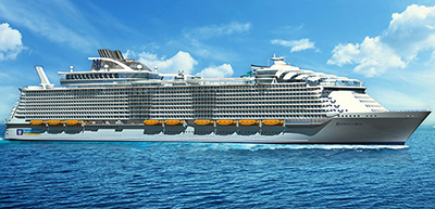 Harmony of the Seas (2016). World's largest cruise ship. Royal Caribbean International cruise ships.