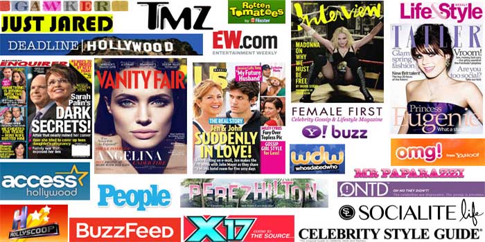 Top 200+ celebrity & gossip blogs, magazines, media & websites.