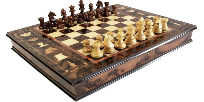 Luxury chess set.