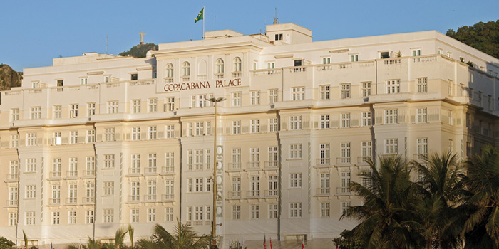 Copacabana Palace, Avenida Atlantica 1702, Rio de Janeiro, Brazil.