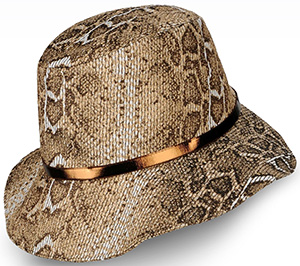 Giorgio Armani women's hat in printed fabric: US$695.