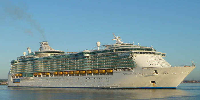 MS Independence of the Seas is a Freedom-class cruise ship operated by the Royal Caribbean cruise line. It is the sixth largest cruise ship in the world. The 15-deck ship can accommodate 4,370 passengers and is served by 1,360 crew.