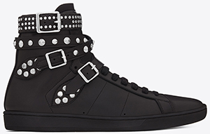 Yves Saint Laurent Signature Court Classic SL/16H High Top Men's Sneaker in Black Leather: US$995.
