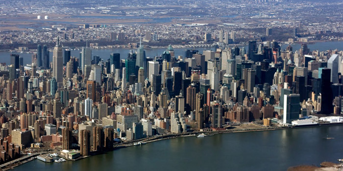 Manhattan is the geographically smallest but most densely populated borough of New York City, State of New York, U.S.A.