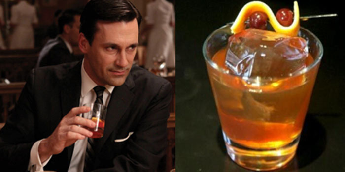 The Old Fashioned is the cocktail of choice of Don Draper, the lead character on the <i>Mad Men</i> television series.
