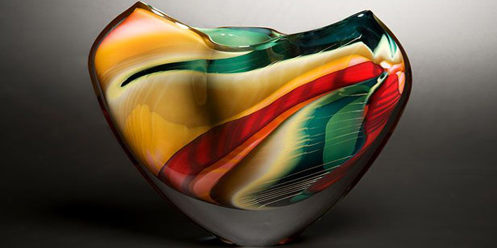 Peter Layton Green Paradiso vase.