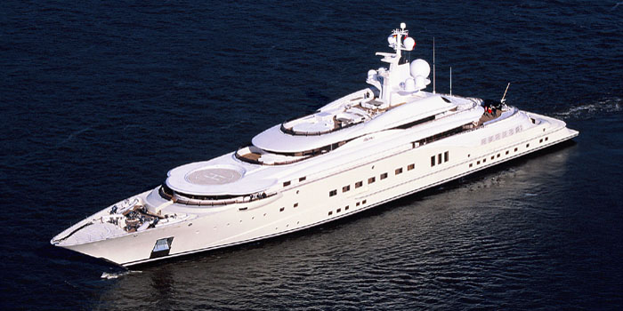 Pelorus - the world's 21st largest yacht: 377 ft / 115 m / US$160 mio.