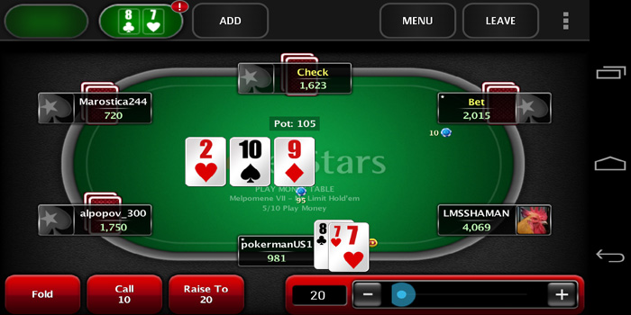 Poker Stars - the largest online poker cardroom in the world.