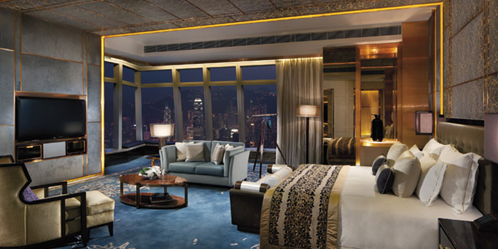 The Ritz-Carlton Suite at the Ritz-Carlton hotel, International Commerce Centre, 1 Austin Road West, Kowloon, Hong Kong.