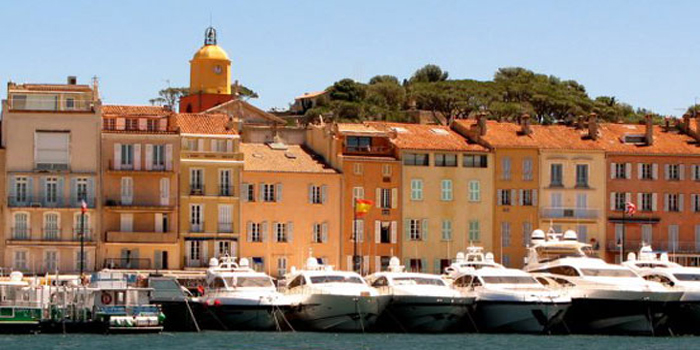 Saint-Tropez Port - in the Var department of the Provence-Alpes-Côte d'Azur region of southeastern France.