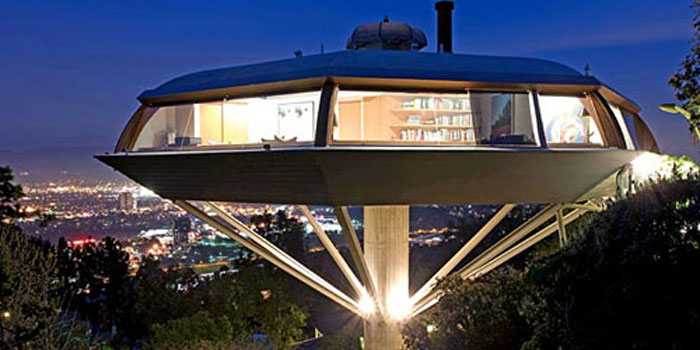 The Chemosphere - once called 'the most modern home built in the world'. 7776 Torreyson Drive, Los Angeles, CA, U.S.A.