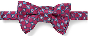 Charvet Patterned Silk-Satin Bow Tie: US$225.