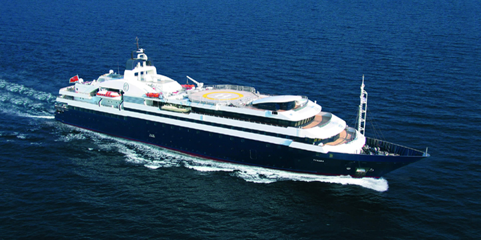 Turama - the world's 17th largest yacht: 380 ft / 116 m.