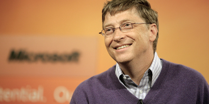 Bill Gates - world's richest man: US$72.7 billion.