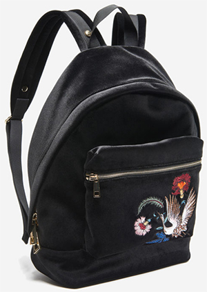 Sandro women's Avril Bird backpack: US$470.