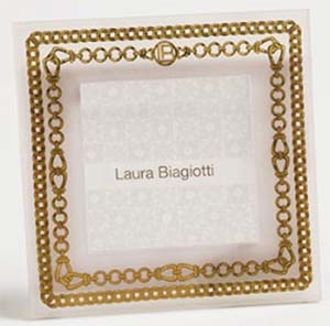 Laura Biagiotti wedding photo frame.
