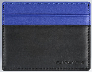 Bugatchi Leather Credit Card Holder in Soft Lambskin with Money Clip: US$95.