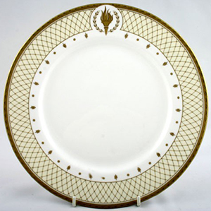 Royal Worcester - Clive Christian - Empire Flame dinner plate.