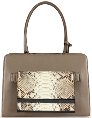 Esin Akan City Mink & Natural Python women's handbag: £799.