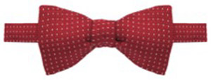 Alain Figaret Dark red silk bow tie with patterns: €31.50.