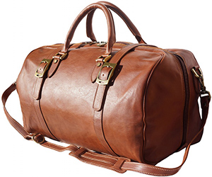 Florence Leather Market men's Leather Travel Bag with Front Straps: €366.