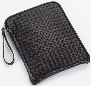 Giorgio G Intreccio black woven genuine leather men's handbag: €167.