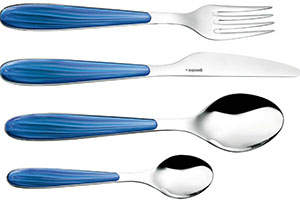 Fratelli Guzzini 24-piece blue Aqua cutlery set: €85.