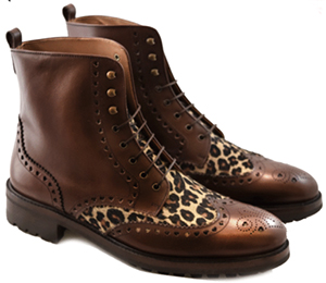 Terry de Havilland men's Suits Boot Brown/Leopard: £150.