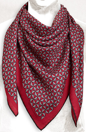 Hermès H Envol cashmere and silk scarf, 39 × 39-inches: US$720.