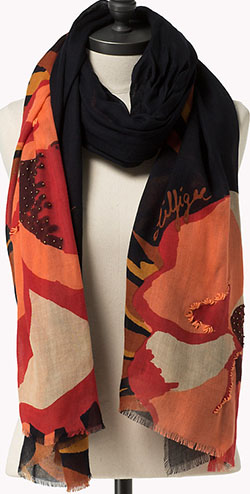 Tommy Hilfiger women's Wool Voile Colorblock Scarf: €99.90.
