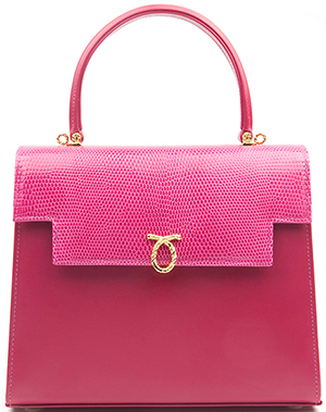 Launer Traviata Handbag in Calf and Lizard flap women's handbag: £2,000.