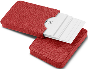 Lucrin sliding two-parts case for business cards: US$63.