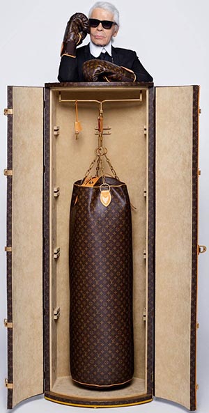 Karl Lagerfeld's Louis Vuitton Punching Trunk: US$175,000.