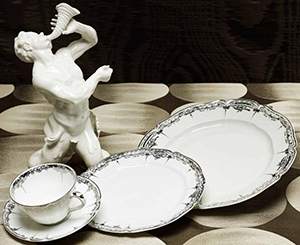 Nymphenburg Brocade dinnerware porcelain.