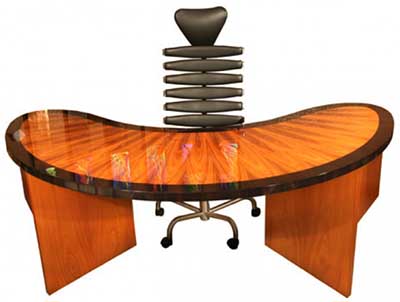 Parnian Hollywood 2 custom desk was designed by Abdolhay Parnian: US$10,360.