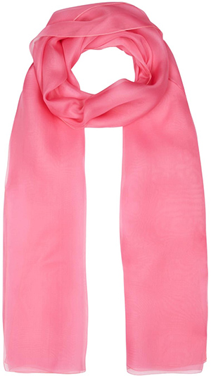 Paule Ka Fuchsia silk organza scarf: £130.