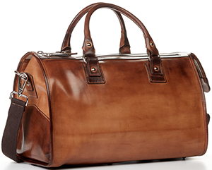 Paul Evans Italian leather Weekend Bag - aged cognac: US$1,499.