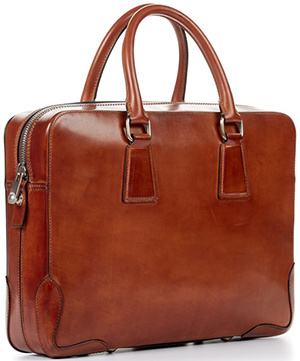 Paul Evans Italian leather Briefcase - marrone: US$999.