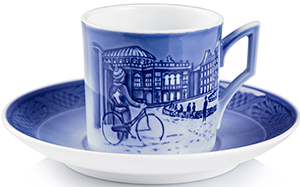 Royal Copenhagen Christmas Cup and Saucer 2016: US$150.