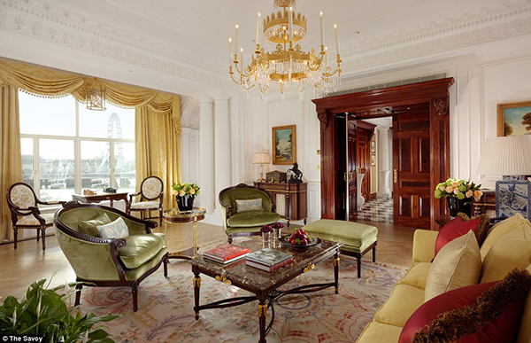 The Royal Suite at The Savoy, Strand, London WC2R 0EU, England, U.K.