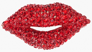 Sonia Rykiel Red Lips Brooch: US$140.