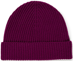 Sunspel Women's Ribbed Cashmere Hat in Reed: £65.
