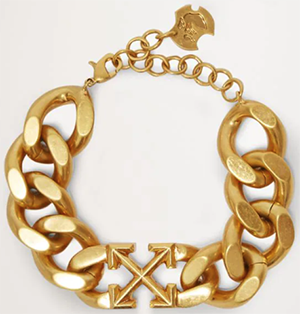 Off-White women's Arrow Chained Bracelet: US$340.