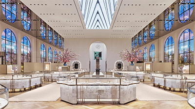 Inside the opulent renovation of Tiffanys in New York.