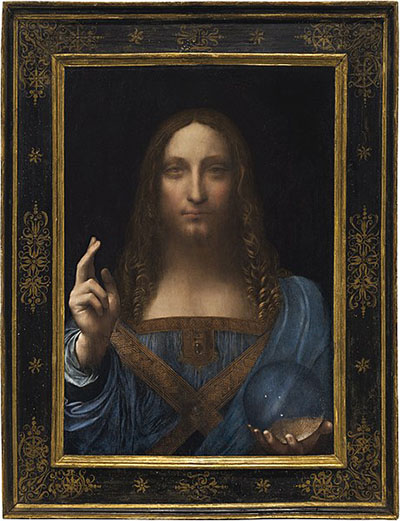 Salvator Mundi (c. 1500) by Leonardo da Vinci.