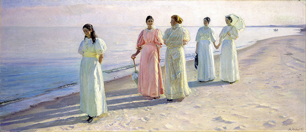 A Stroll on the Beach (1896) by Michael Ancher.